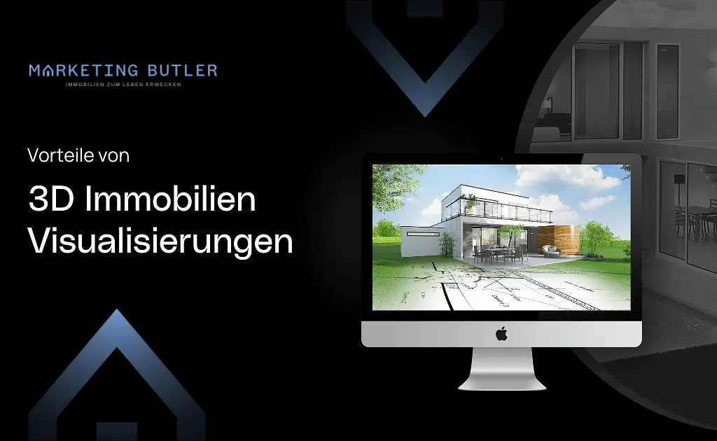 Marketing buller Immobilien Visualisierung.