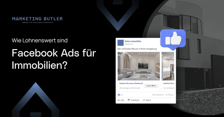 Immobilienwerbung auf Facebook.